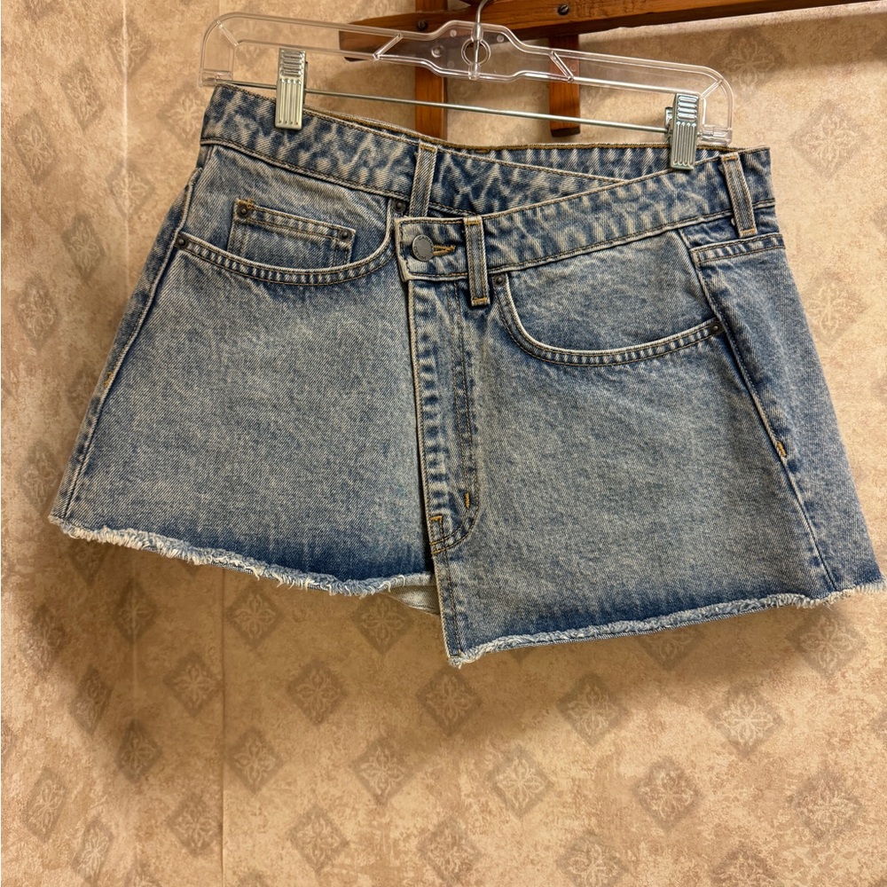 Carmar Blue Denim Mini Skirt